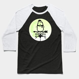 Christmas Penguin Weathervane Baseball T-Shirt